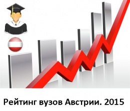 Рейтинг австрийских вузов в мире за 2015 год.