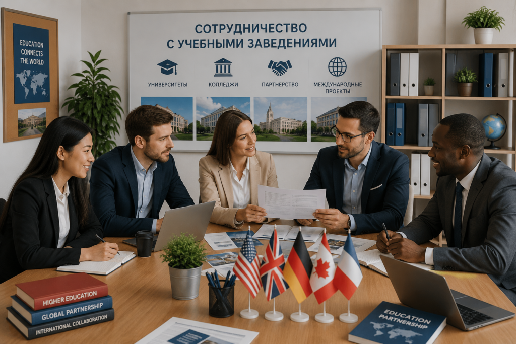Сотрудничество с учебными заведениями.
