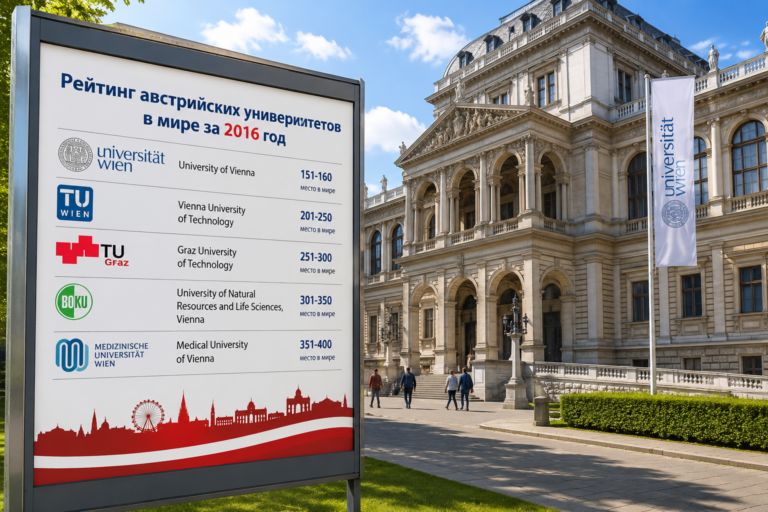 Рейтинг австрийских университетов в мире за 2016 год. Лучшие университеты Австрии
